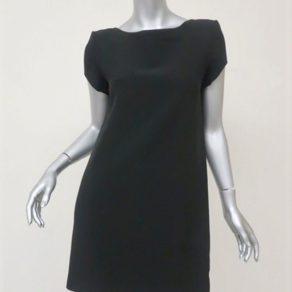 Saint Laurent Dress Black Crepe Size 40 - Picture 3 of 8